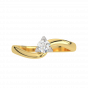 Solitaire Swirl Diamond Ring 
