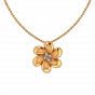 Awesome Gold Flower Diamond Pendant