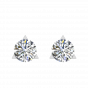 A Quarter Carats Solitaire Diamond Earrings Studs