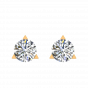 A Quarter Carats Solitaire Diamond Earrings Studs