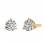 A Quarter Carats Solitaire Diamond Earrings Studs