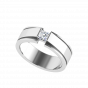 Enceladus Men`s Solitaire Diamond Ring