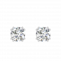 A Quarter Carats Solitaire Diamond Earrings Studs