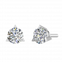 A Quarter Carats Solitaire Diamond Earrings Studs