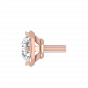 A Quarter Carats Solitaire Diamond Earrings Studs