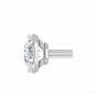 A Quarter Carats Solitaire Diamond Earrings Studs