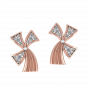 Wavy Horizons Diamond Stud Earrings