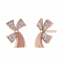Wavy Horizons Diamond Stud Earrings