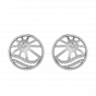 The Wheel of Love Diamond Stud Earrings