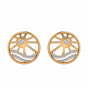 The Wheel of Love Diamond Stud Earrings