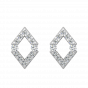 The Geometrical Glory Diamond Stud Earrings
