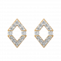 The Geometrical Glory Diamond Stud Earrings