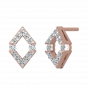 The Geometrical Glory Diamond Stud Earrings