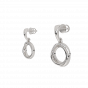 The Half Rounds Diamond Pendant Set