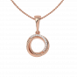 The Half Rounds Diamond Pendant Set