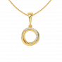 The Half Rounds Diamond Pendant Set