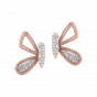 The Mystique Fly Diamond Stud Earrings