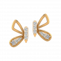 The Mystique Fly Diamond Stud Earrings