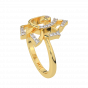 The Peacock Pride Gold Diamond Ring