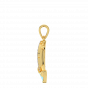 Life Is A Wave Gold Diamond Pendant With Enamel