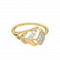 Christmas Tree Diamond and Gold Ring