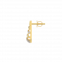 Christmas Tree Diamond and Gold Earring
