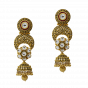 Bridal Gold Necklace Set With Floral & Paisley Motif