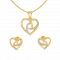 Find The End Diamond Pendant Set