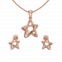 Twinkle Star Diamond Pendant Set