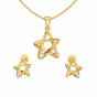 Twinkle Star Diamond Pendant Set