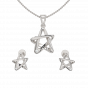 Twinkle Star Diamond Pendant Set
