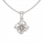 The Dramatic Flower Diamond Pendant Set