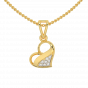 Melting Heart Diamond Pendant Set