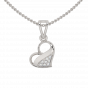Melting Heart Diamond Pendant Set