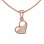 Melting Heart Diamond Pendant Set