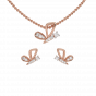 Lets Fly Diamond Pendant Set
