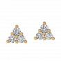 Treat Of Trio Diamond Stud Earrings