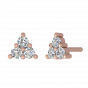 Treat Of Trio Diamond Stud Earrings