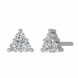 Treat Of Trio Diamond Stud Earrings