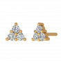 Treat Of Trio Diamond Stud Earrings