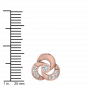 Spinning Treat Diamond Stud Earrings