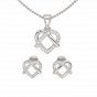 The Heartbeats Diamond Pendant Set