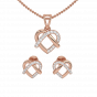 The Heartbeats Diamond Pendant Set