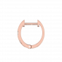 Tic Tac Go Diamond Half Round Hoop Earrings