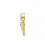 Diamond and Gold Christmas Triangle Pendant