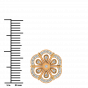 The Floral Gold Diamond Earrings