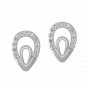Drop Retreat Diamond Stud Earrings