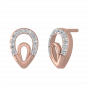 Drop Retreat Diamond Stud Earrings