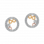 Tango Round Diamond Stud Earrings