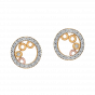 Tango Round Diamond Stud Earrings